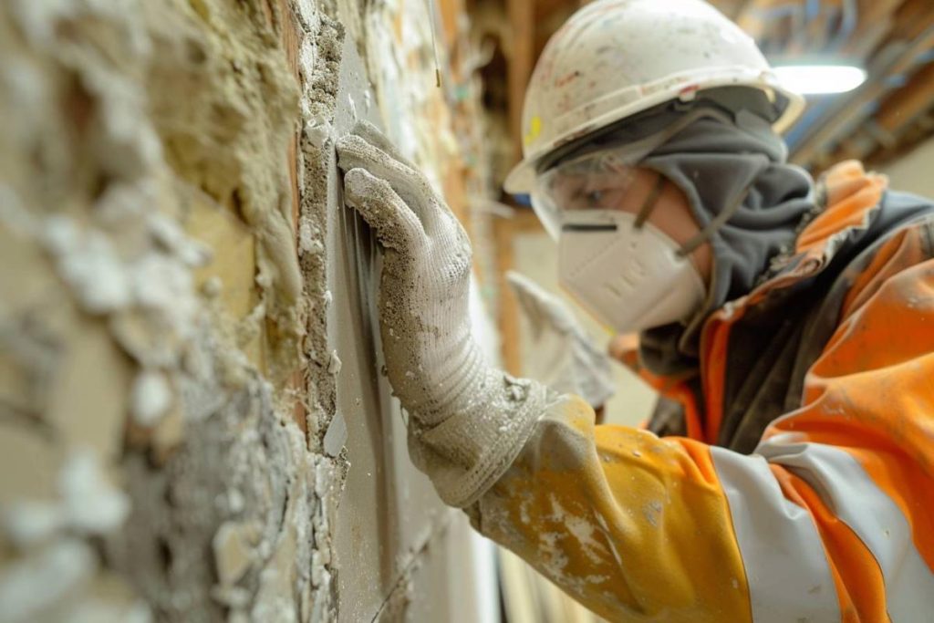 Comment identifier et éliminer en toute sécurité une plaque de fibro-ciment amianté sur un mur