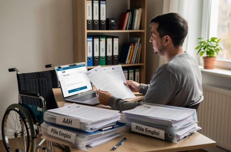 L’AAH et l’inscription à Pôle Emploi sont deux dispositifs distincts : il n’est pas nécessaire d’être inscrit à Pôle Emploi pour bénéficier de l’Allocation aux Adultes Handicapés. L’attribution de l’AAH dépend uniquement de votre taux d’incapacité reconnu par la MDPH, et non de votre statut de demandeur d’emploi. Ce point est fondamental pour sécuriser vos droits sociaux.