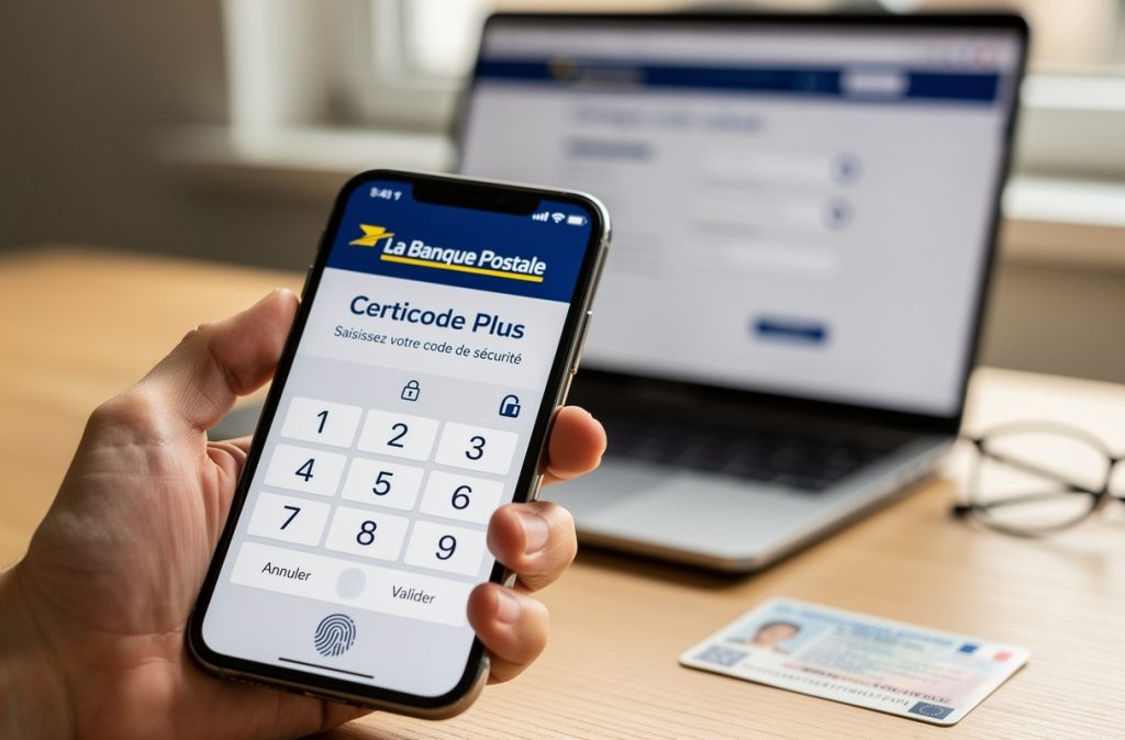 Certicode Plus à la Banque Postale est un service d’authentification forte garantissant une sécurité optimale pour vos opérations bancaires en ligne. Grâce à Certicode Plus, chaque transaction sensible nécessite une validation via votre smartphone, limitant drastiquement les risques de fraude. Ce guide vous explique tout sur Certicode Plus et son activation étape par étape pour protéger efficacement vos comptes.