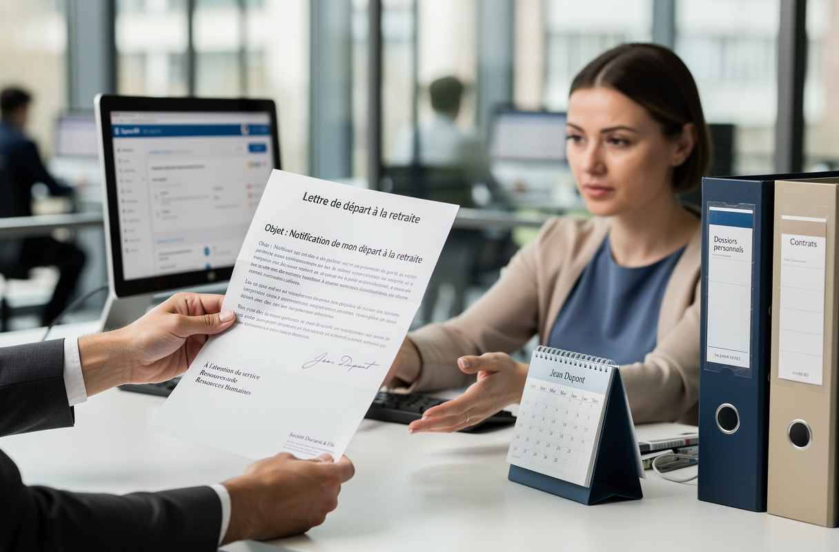  Rédiger une lettre de départ à la retraite claire et conforme est crucial pour enclencher la rupture du contrat de travail. Ce guide complet détaille les mentions obligatoires, les modalités d’envoi pour preuve juridique, ainsi que la protection de vos droits à l’indemnité et aux documents de sortie. 